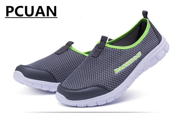 Men's Summer Shoes Plus Size 35-46 Comfortable Men Casual Shoes Mesh Breathable Loafers Slip-on Footwear
