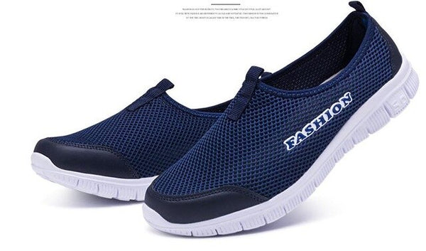 Men's Summer Shoes Plus Size 35-46 Comfortable Men Casual Shoes Mesh Breathable Loafers Slip-on Footwear