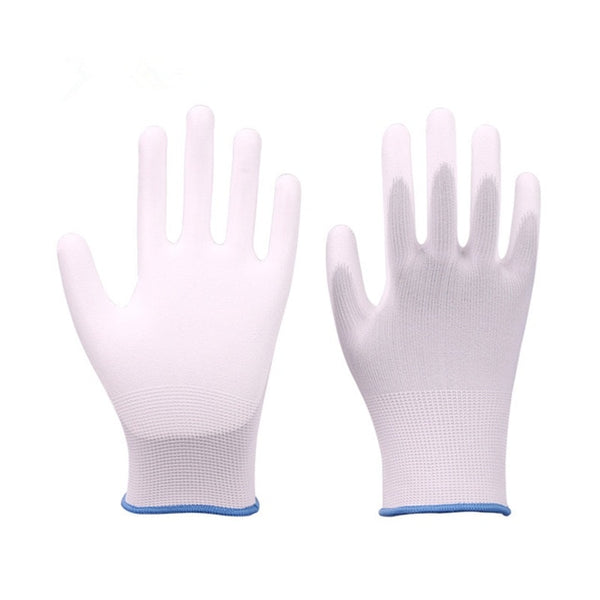 Hot Sale GMG CE Certificated EN388 Red Polyester Black PU Work Safety Gloves Mechanic Working Gloves