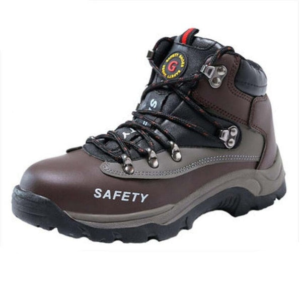 2019 New Men's Safety Shoes Construction Outdoor High Steel Toe Cap Safety Boots Men's Puncture Work Shoes Boots