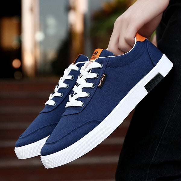 High Quality Men Canvas Shoes Spring Autumn Breathable Men's Vulcanize Shoes Espadrilles Sneakers Men Flats Shoes White Black 2A