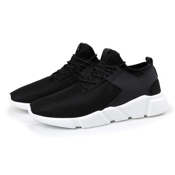 Casual Trainers Sport Sneakers Men's Vulcanize Shoes Breathable Mesh Anti-skid Women Men Run Shoes Black Lightweight Sneakers