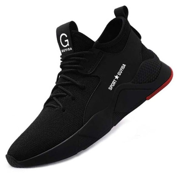 Men's Work Safety Shoes Steel Toe Cap Shoes Fashion Sneakers Breathable Work Safety Boots Anti-smashing Piercing Army Boots