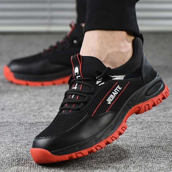 Men Work & Safety Shoes Steel Toe Caps Anti-smashing Anti-puncture Construction Work Boots Non-slip Breathable Security shoes